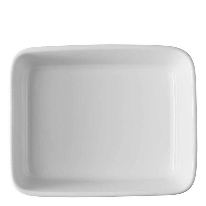 Auflaufform 275 x 223 x 78 mm - Hotelporzellan uni weiss