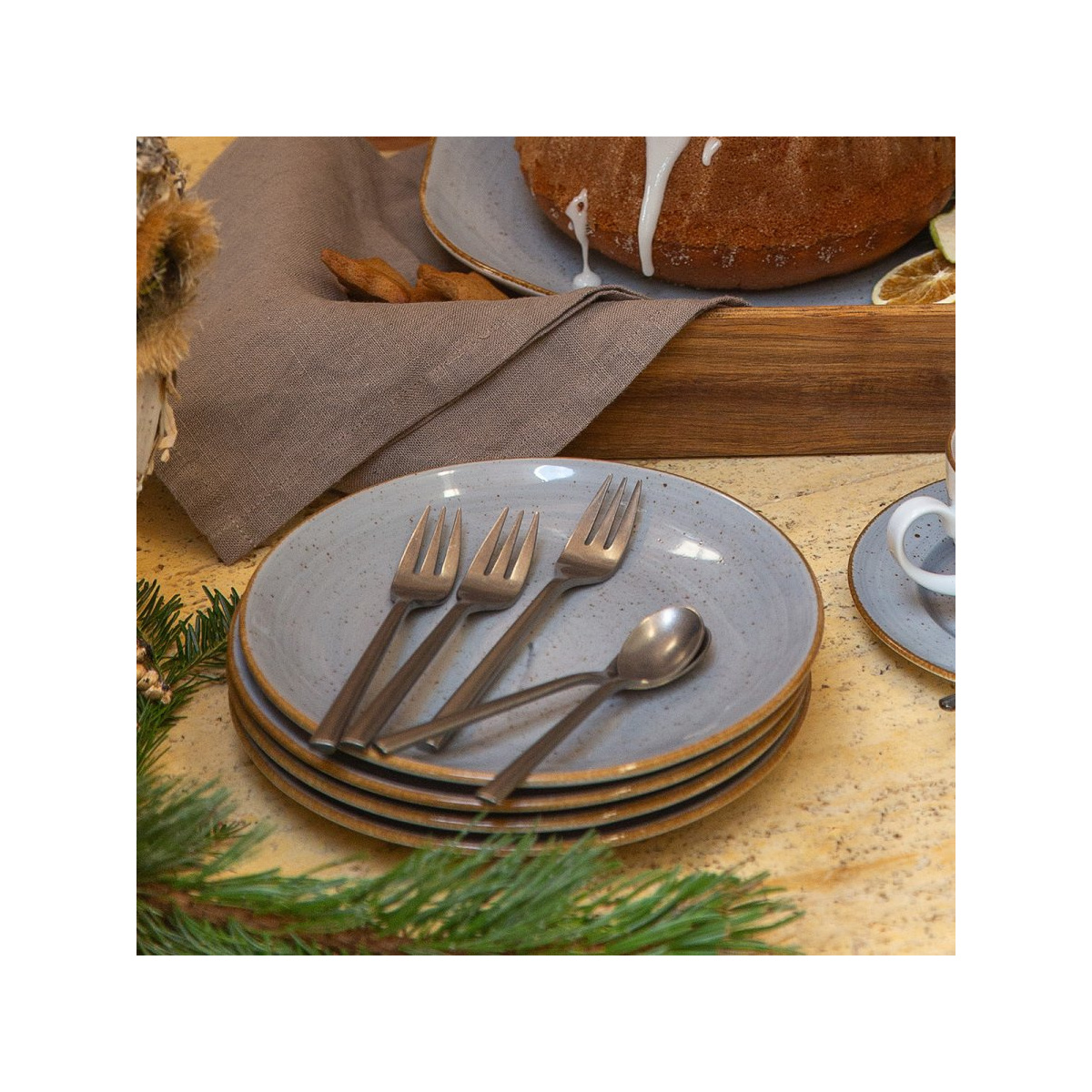 Porcelain Set 20 pcs. grey - Hotel Inn Chic color
