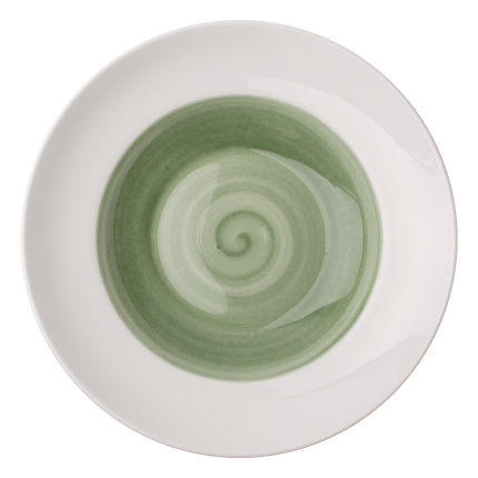 Piattone per pasta olive/bianco ø25 cm - Grand Hotel Premium color