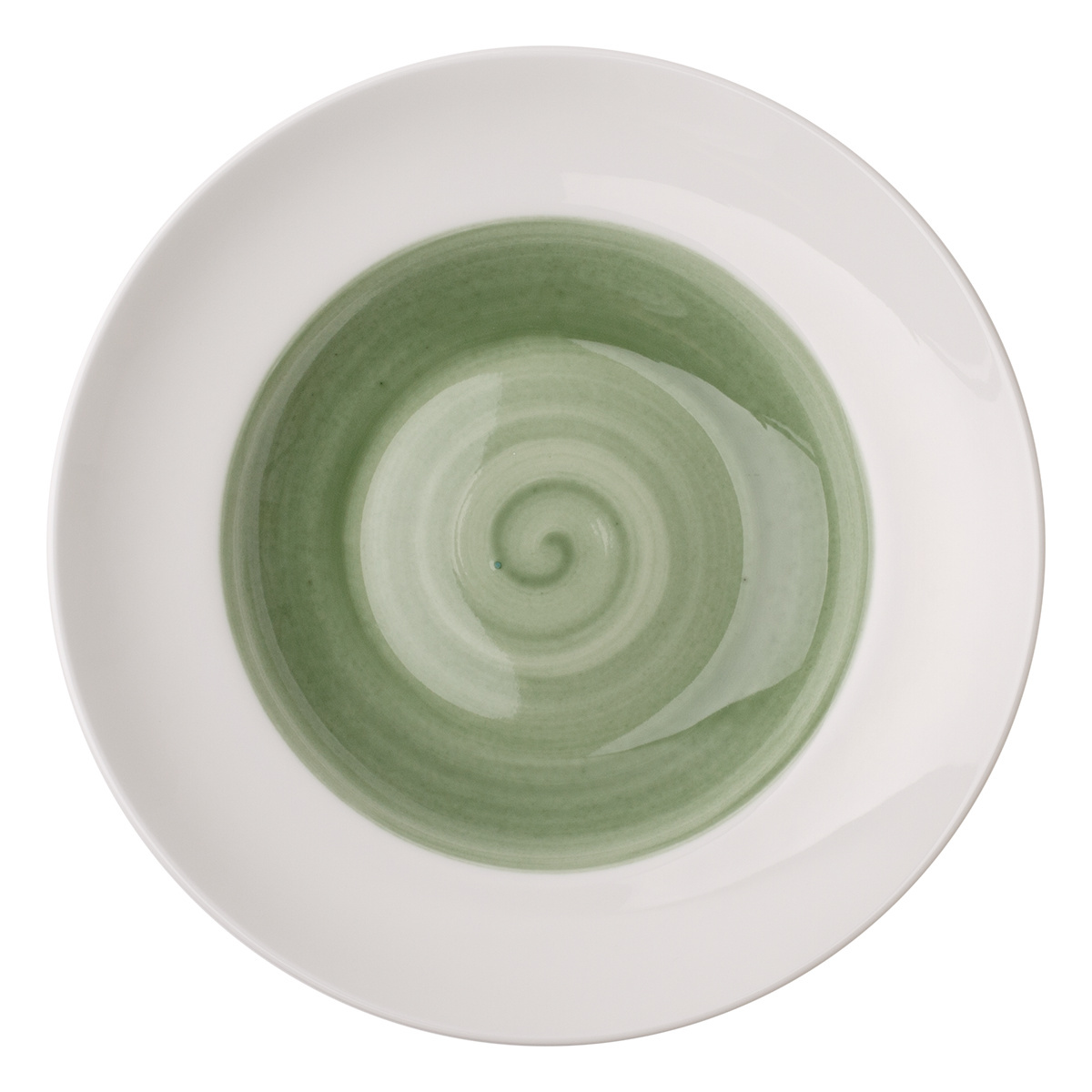 Assiette à pâtes olive/blanc ø25 cm - Grand Hotel Premium color