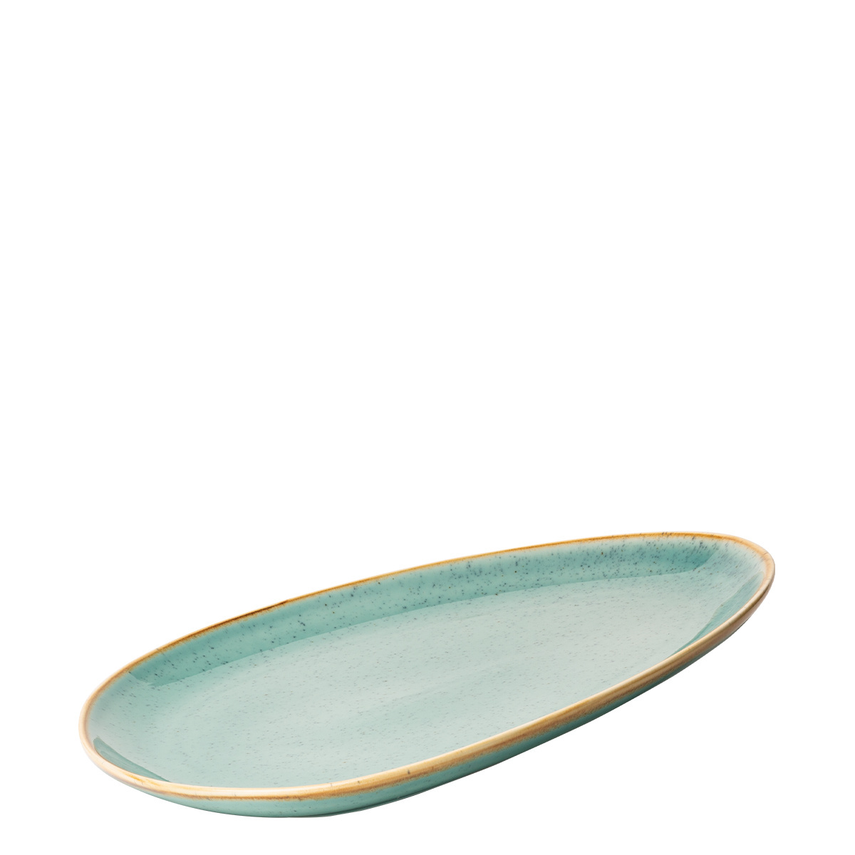 Piatto Triangle Sand turchese 30,5 x 24,2 cm – Gaya