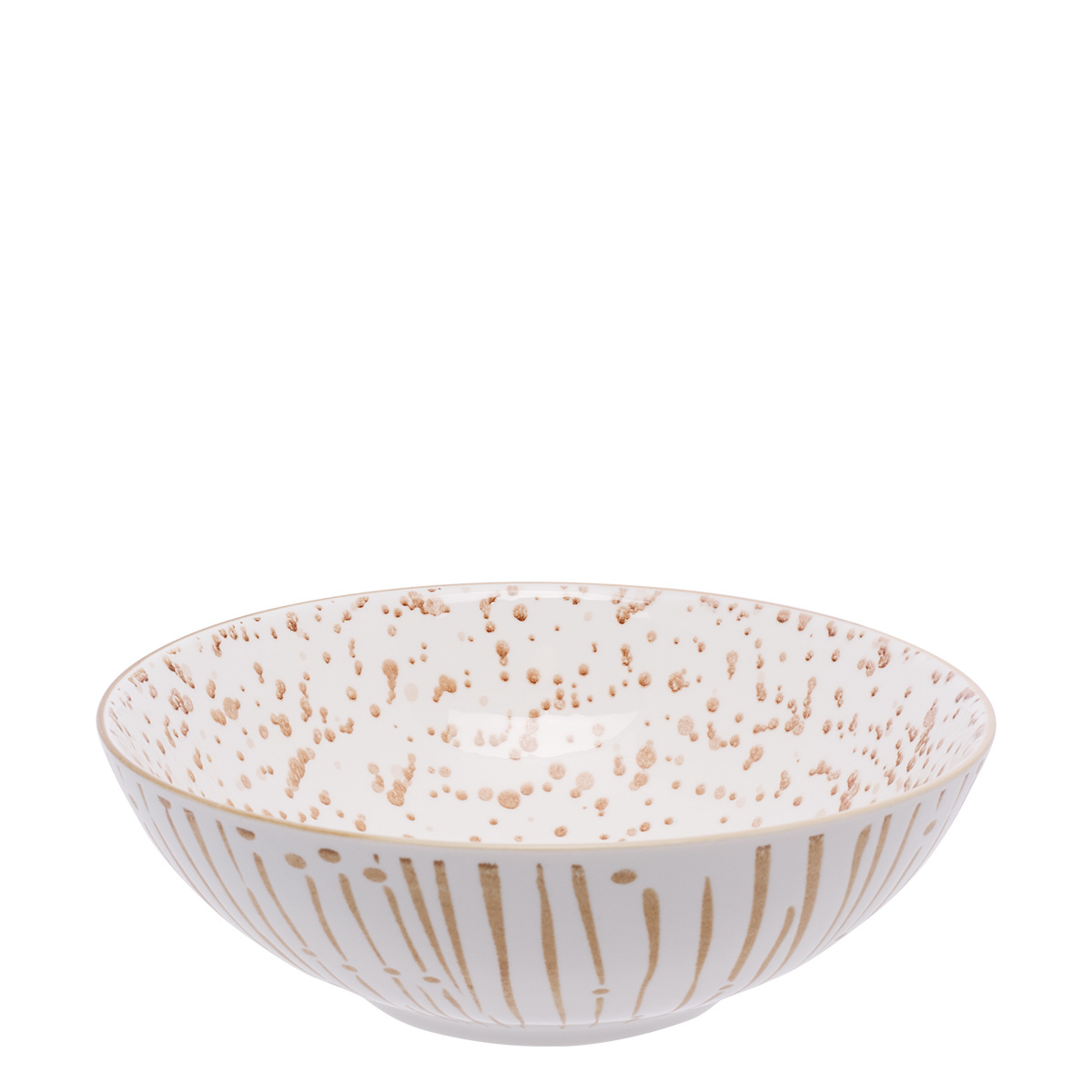 Ciotola per cereali bianca / champagne 17,8 cm - Basic