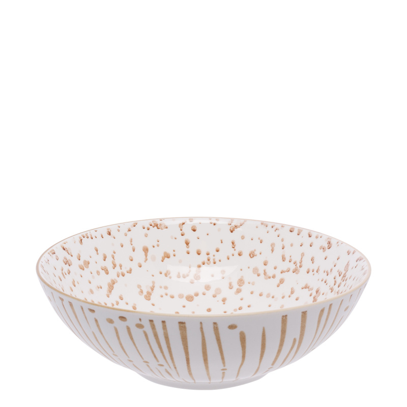 Ciotola per cereali bianca / champagne 17,8 cm - Basic