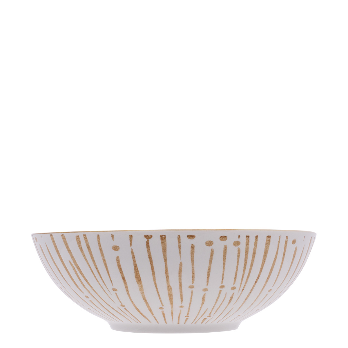 Cereal bowl white / champagne 17,8 cm - Basic