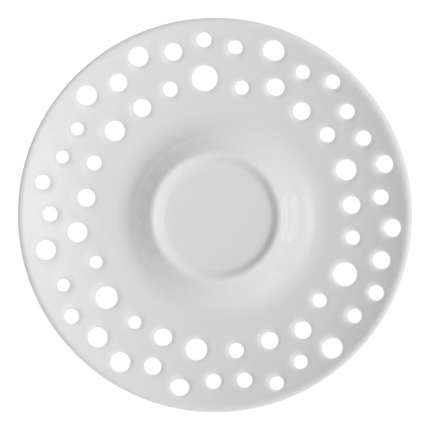 Mokka-Untertasse perforiert ø 12,5 cm — Flow Lunasol