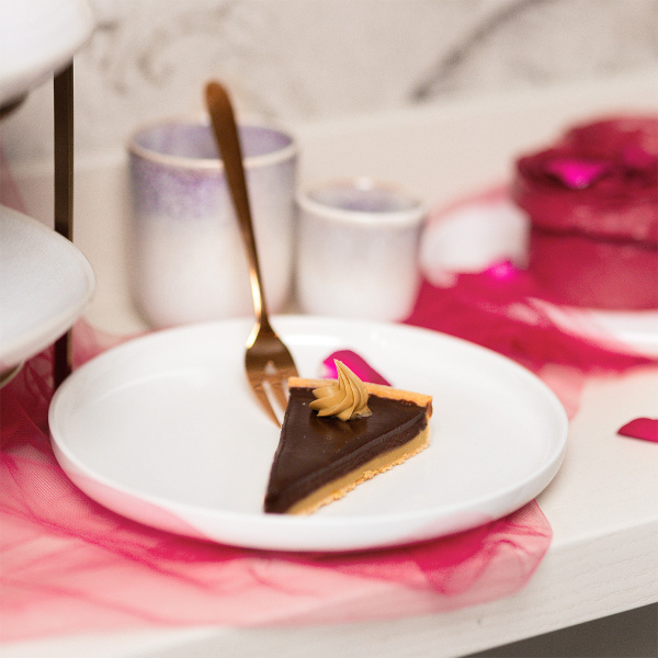 Dessert plate Coupe white 20 cm – Flow