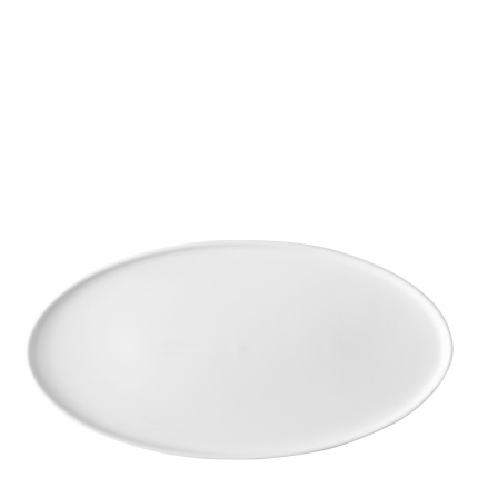 Teller flach oval U-Coupe 35.5 x 18 cm - FLOW Lunasol white