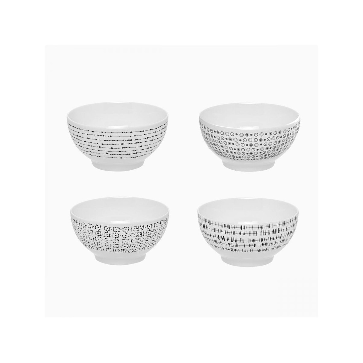 Ensemble petit-déjeuner 12 pièces - Basic Dots