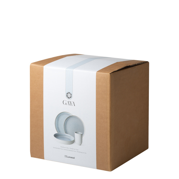 Set in porcellana 16 pezzi - Gaya Atelier Glacial Ice