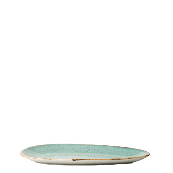Teller oval Sand türkis 25 cm – Gaya