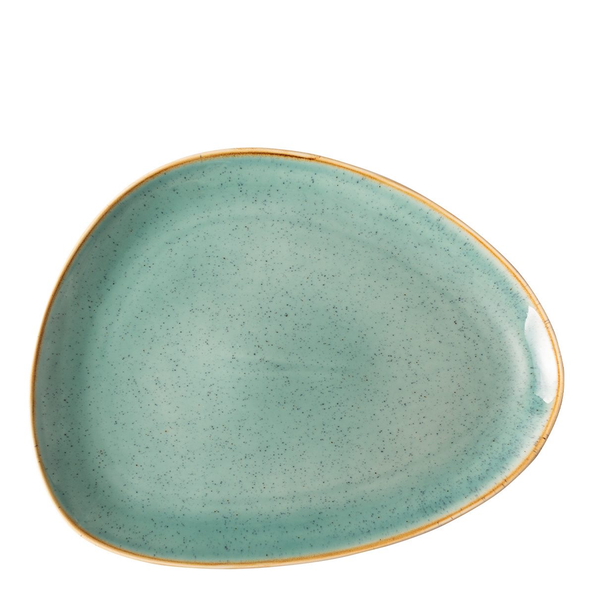 Piatto Triangle Sand turchese 30,5 x 24,2 cm – Gaya