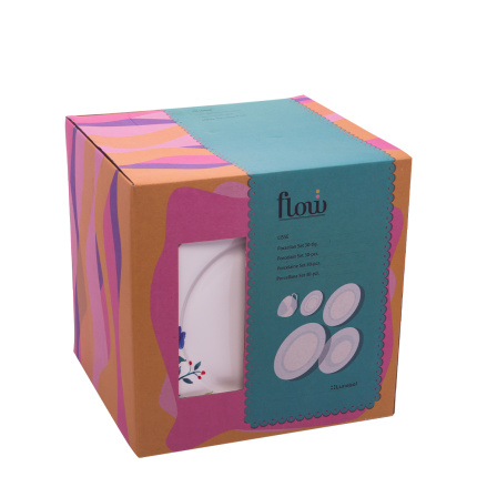 Set in porcellana 30 pezzi Lisse - Flow