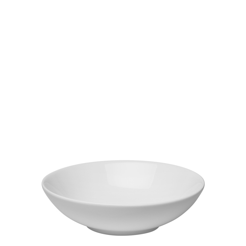 Tiefer Teller Coupe weiß 19,5 cm – Flow