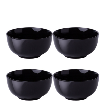 Bowl-Set 14 cm 4-tlg. Schwarz - Flow
