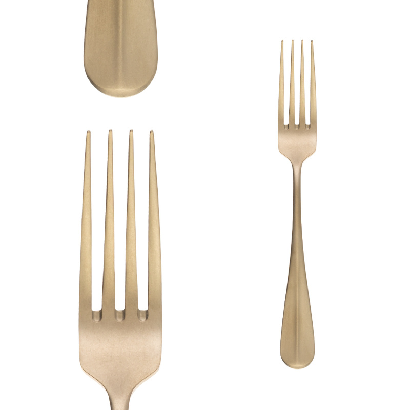 24-Piece Cutlery Set - Baguette Vintage PVD Champagne Stone Wash