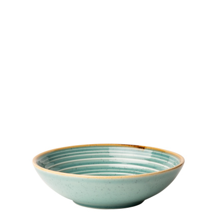 Piatto fondo Spiral Sand turchese 19,5 cm – Gaya