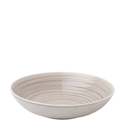 Teller tief 23.5 cm Coupe Spiral rocca / sand  - Gaya Atelier color