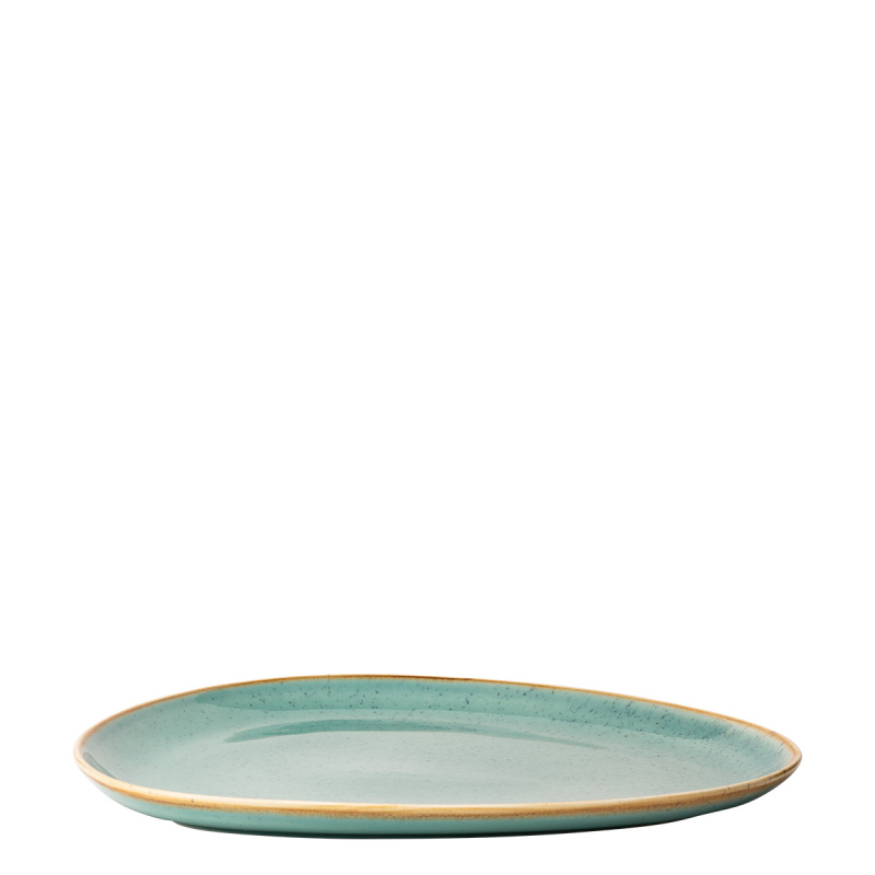 Piatto Triangle Sand turchese 30,5 x 24,2 cm – Gaya
