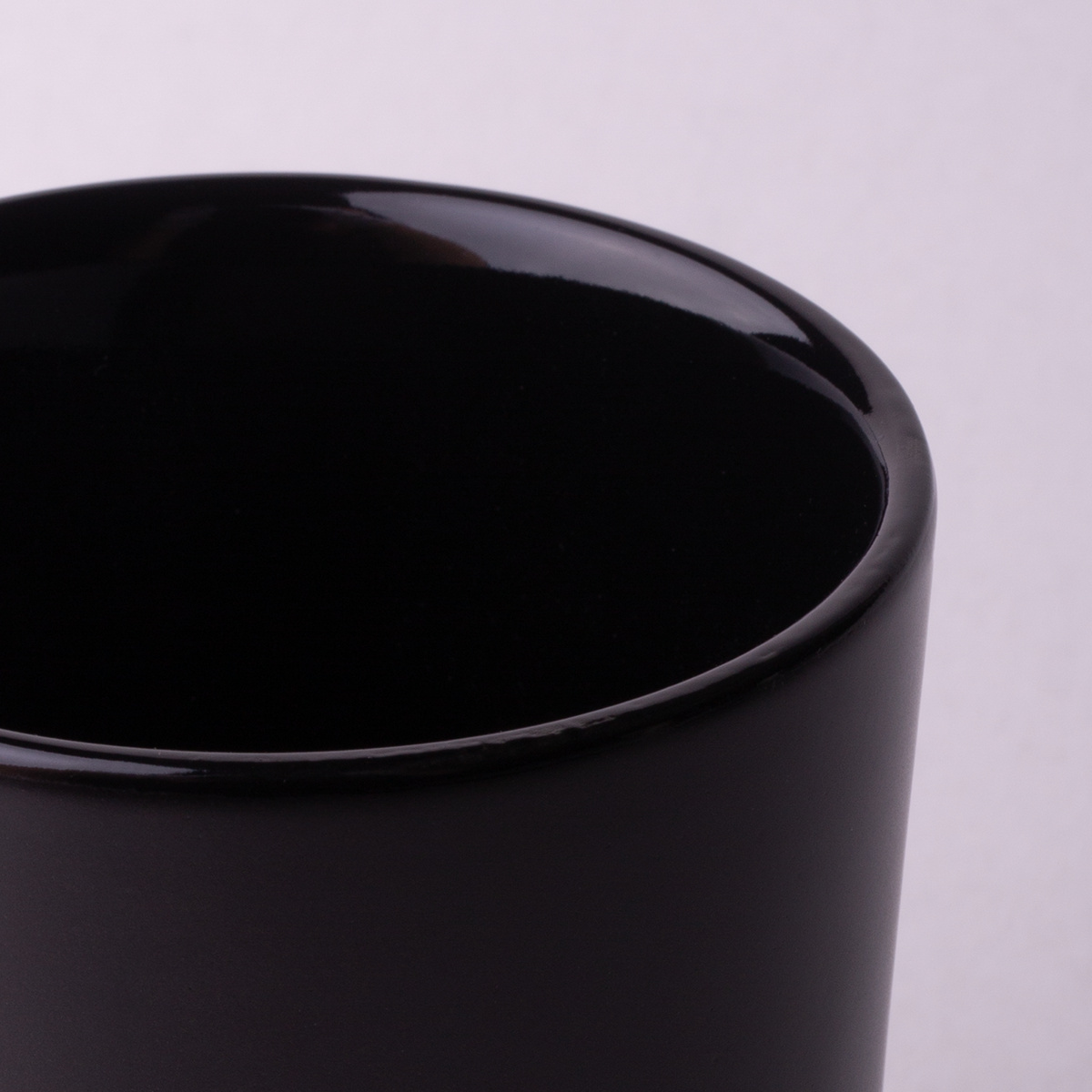 Cup without handle black 80 ml - Flow