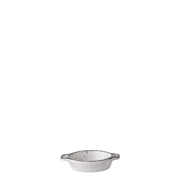 Schale oval Flowl Atelier grau mit Henkeln 7,9 x 7 cm - Gaya