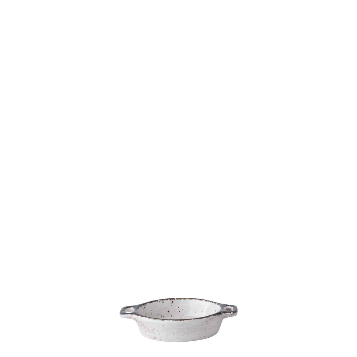 Schale oval Flowl Atelier grau mit Henkeln 7,9 x 7 cm - Gaya