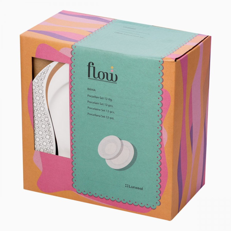 Set en porcelaine 12 pcs Bahia – Flow