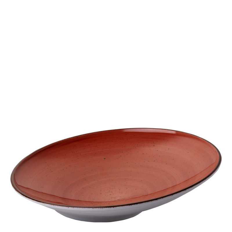 Pasta plate Curve 30 cm red - Hotel Inn Chic colored
