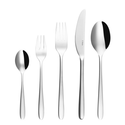 Ensemble de couverts 60 pièces - Basic Alpha poli