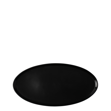 Teller flach oval U-Coupe 30.5 x 15.5 cm - Flow Lunasol black