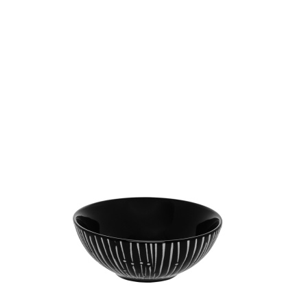 Cerealienschüssel schwarz Lines / hellgrau 14 cm - Basic