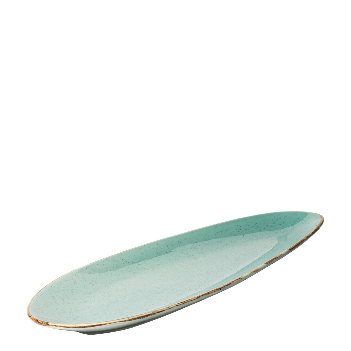 Oval platter Sand turquoise 41 cm – Gaya