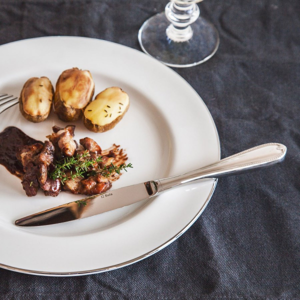 Elegant dinner plate 28 cm - Premium Platinum Line