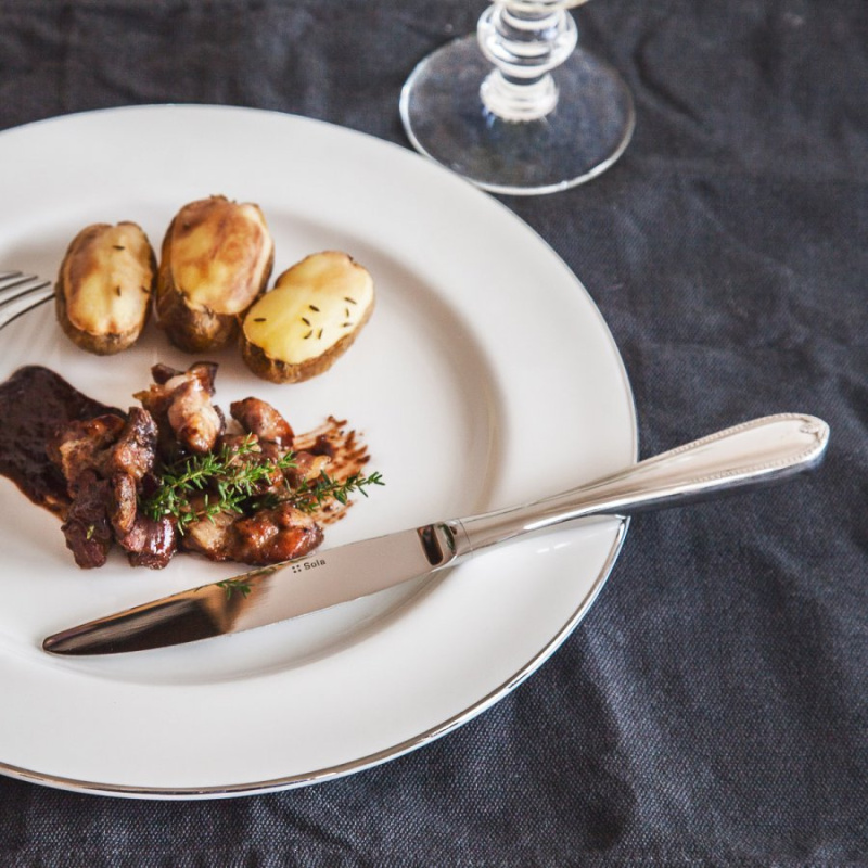 Elegant dinner plate 28 cm - Premium Platinum Line