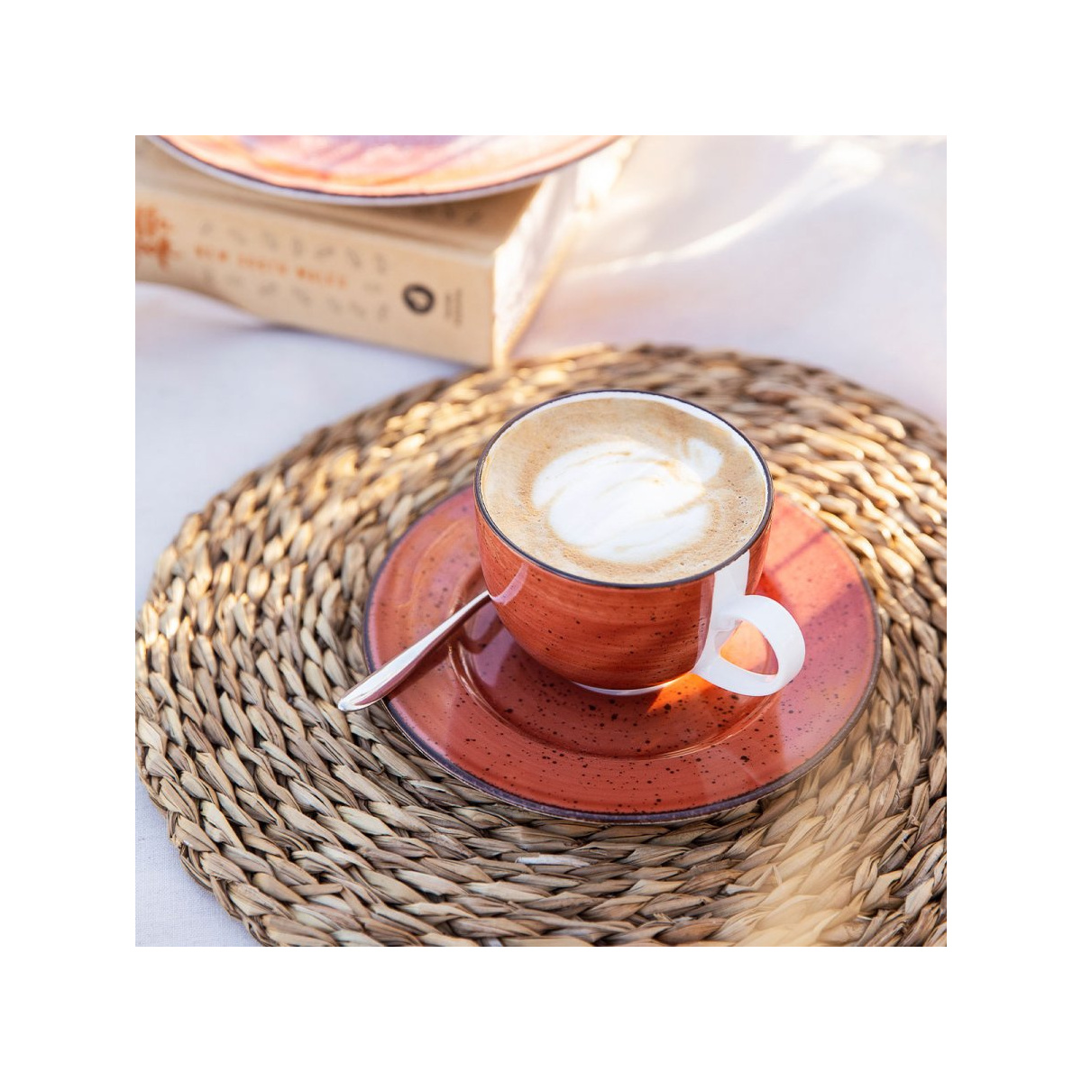 Porcelain Set 20 pcs. terracotta - Hotel Inn Chic color