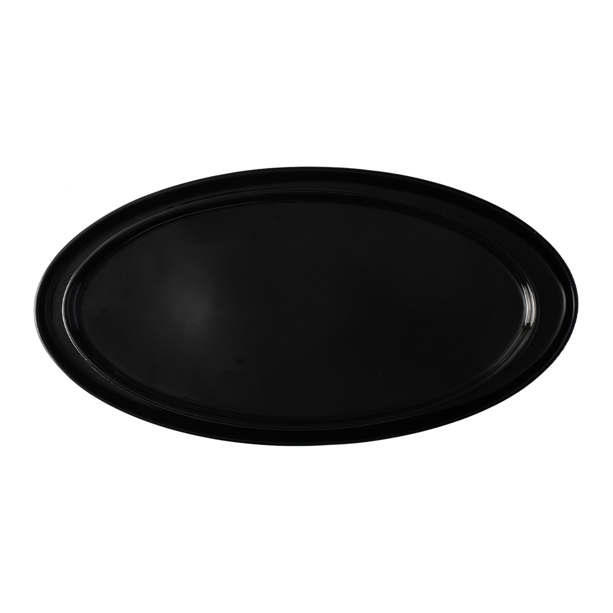 Piatto ovale U-Coupe 30,5 x 15,5 cm - Flow Lunasol nero