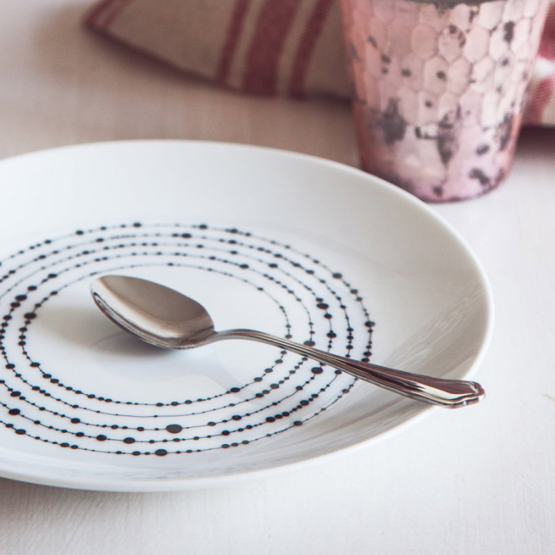 Piatto dessert 20,5 cm set 4 pz - Basic Dots