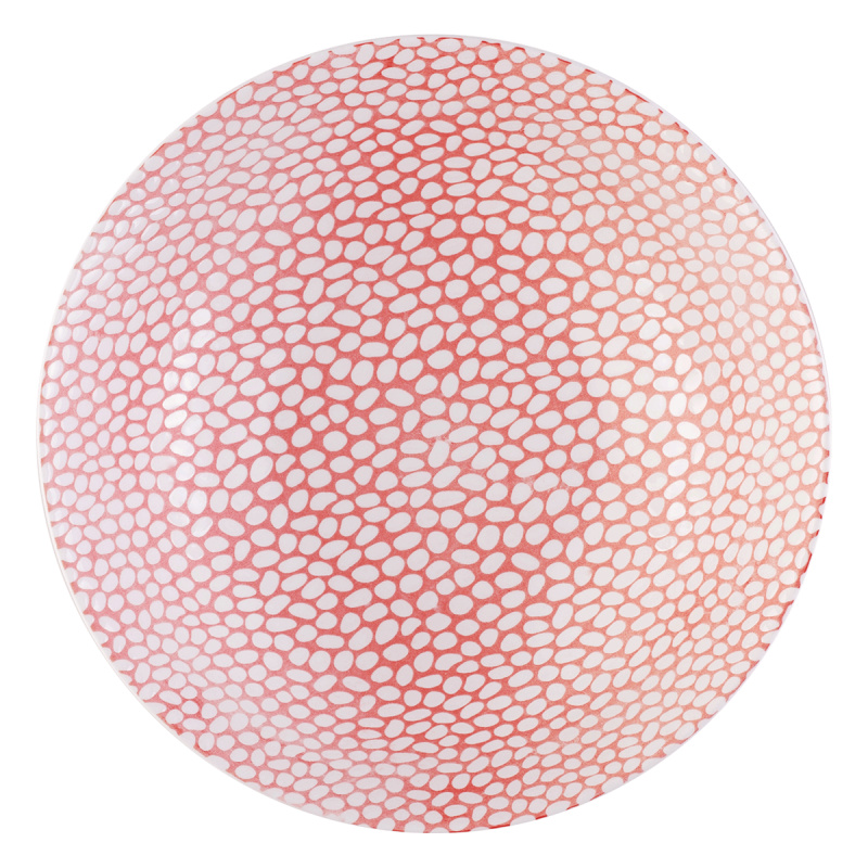 Piatto fondo strutturato Coupe skin / bianco 19,5 cm - Flow