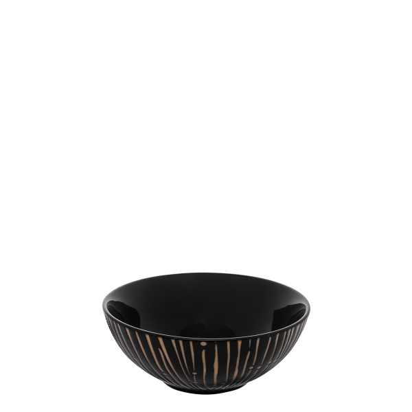 Cerealienschüssel schwarz Lines / Champagne 14 cm - Basic