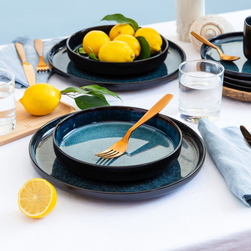 Dinnerware Set 16 pcs. - Gaya Atelier Night Sky Lunasol