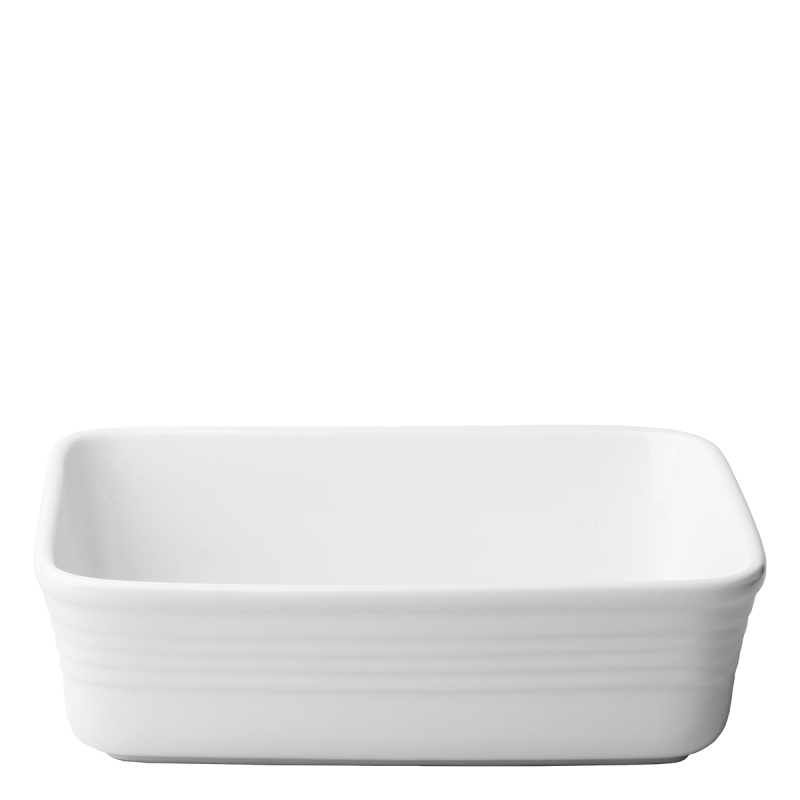 Plat à gratin 275 x 223 x 78 mm - Porcelaine d'hôtel uni blanc