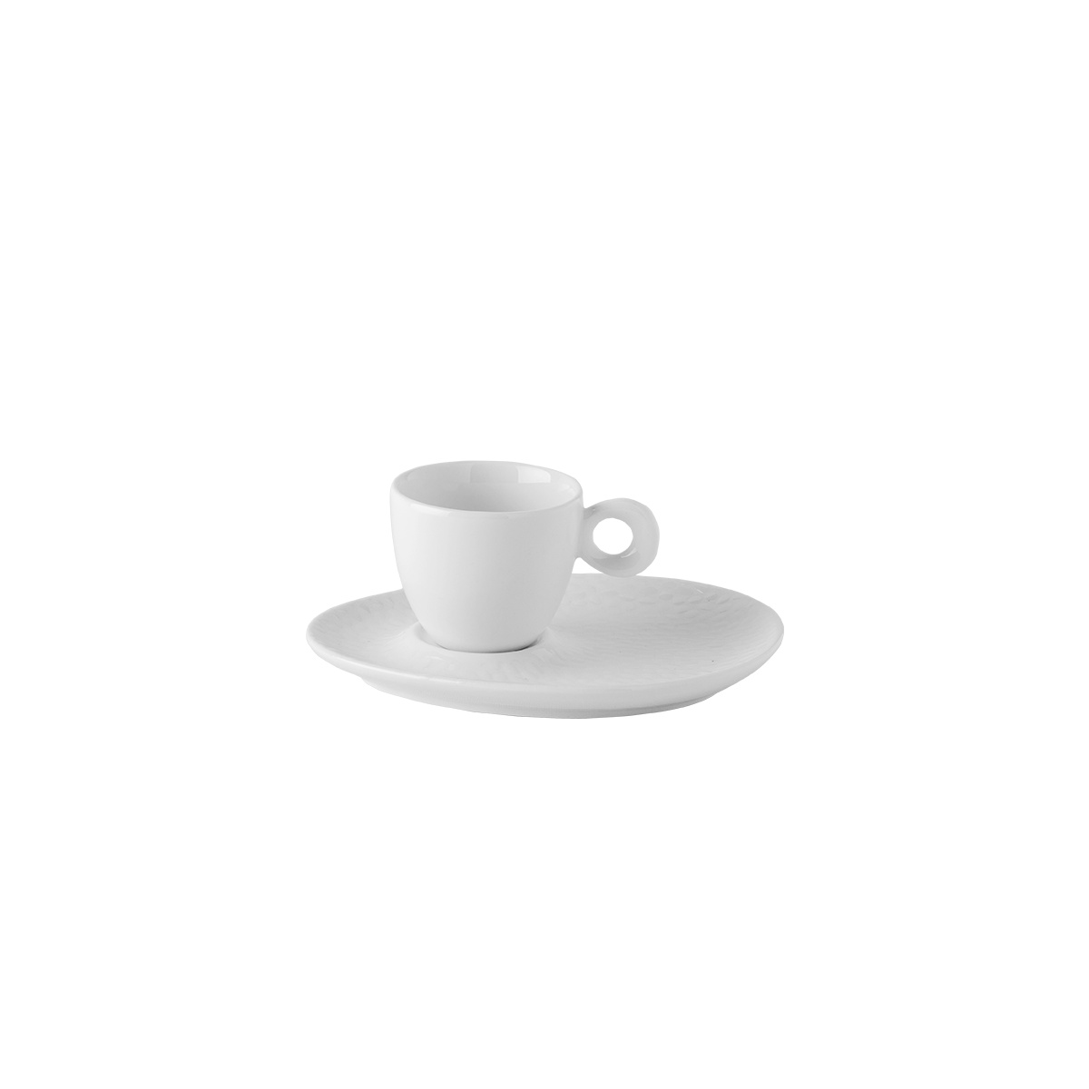 Structured mokka saucer - Flow
