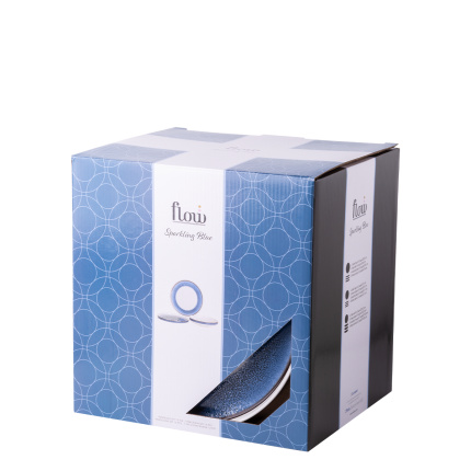 Set di piatti 12 pezzi U-Coupe – Flow Lunasol sparkling blue