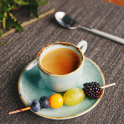 Soucoupe à moka sable turquoise – Gaya