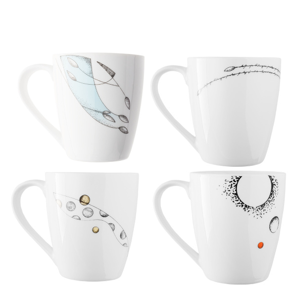 Set di 4 tazze da 330 ml - S-Art Elements
