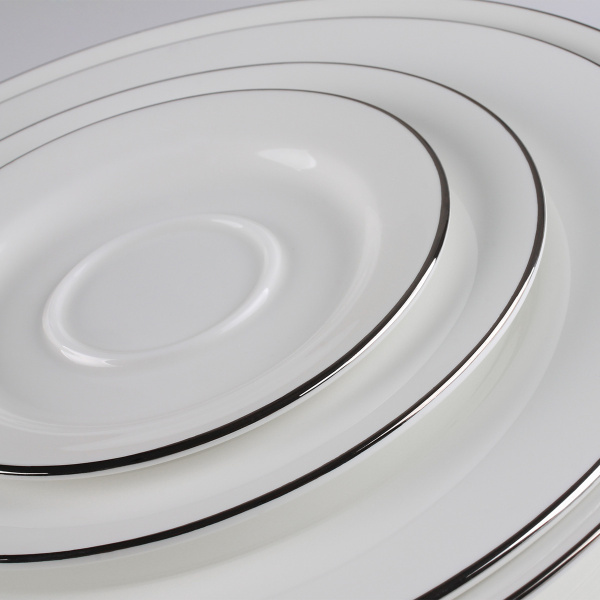 Set in porcellana 52 pezzi - Premium Platinum Line
