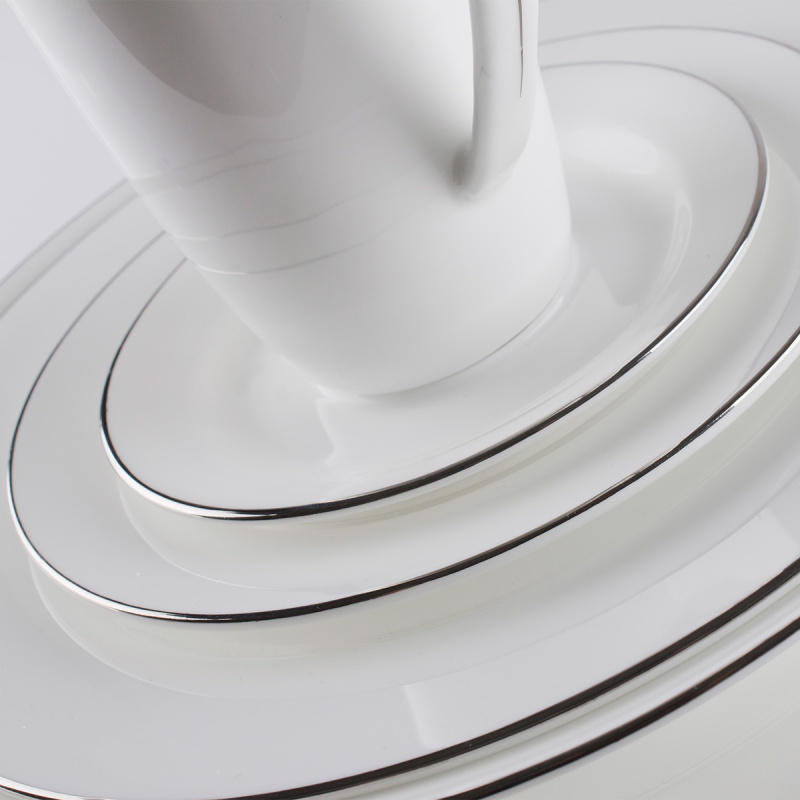 Set in porcellana 52 pezzi - Premium Platinum Line
