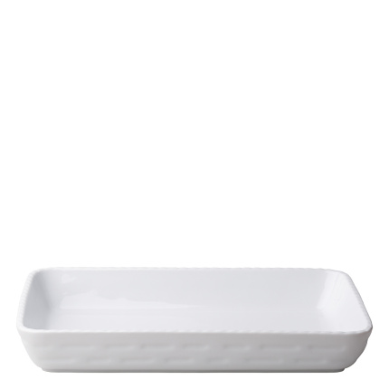 Auflaufform 236 x 360 x 54 mm - Hotelporzellan uni weiss