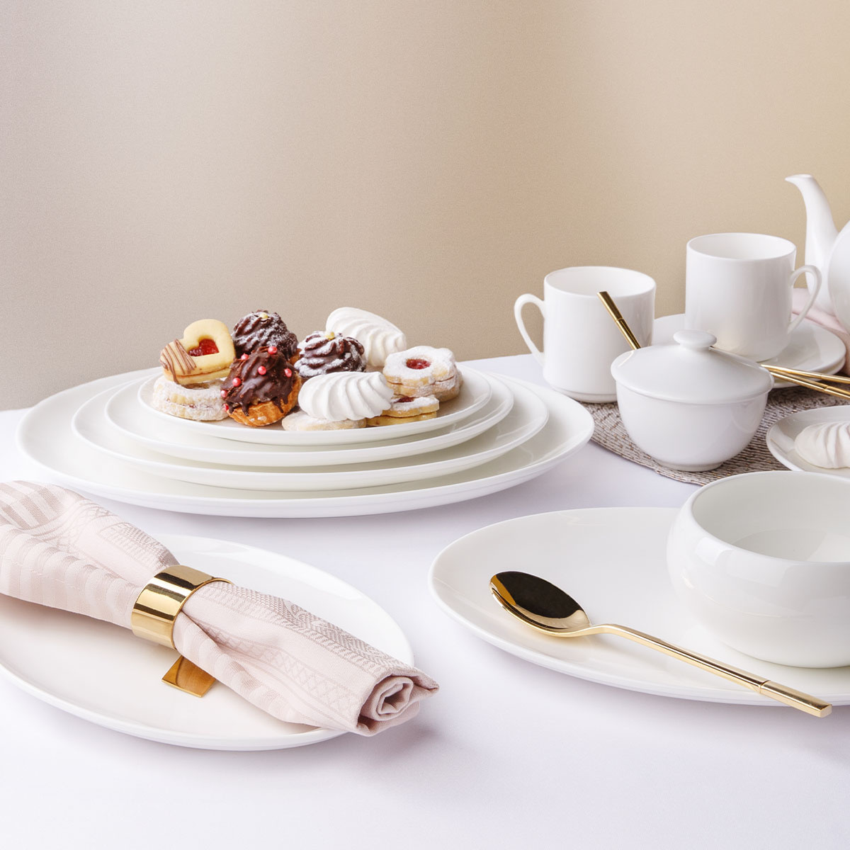 Frühstücksset 16-tlg. – Premium Platinum Line