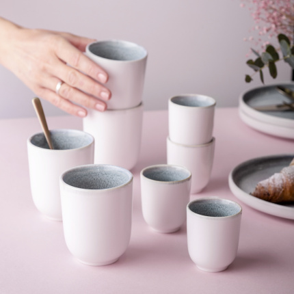 Set tazze senza manico 8 pz - Gaya Atelier Glacial Ice