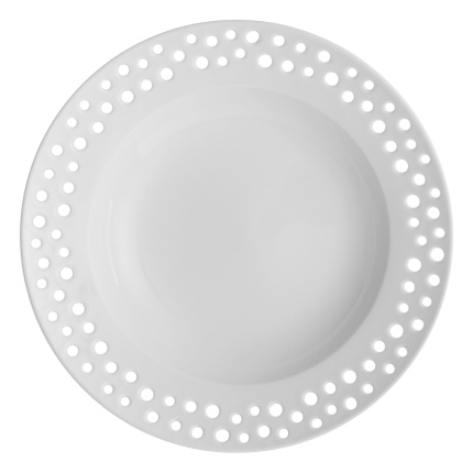 Assiette creuse perforée ø 23 cm — Flow Lunasol
